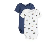 Name It bright white sejlbåde body (2-pak)